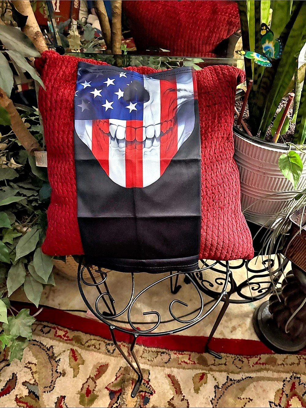 Patriotic American Flag face mask